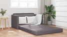 Canapea Pat Floor 2 în 1 Gri 124x71x78 cm Piele Artificială - WALTI WALTI