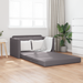 Canapea Pat Floor 2 în 1 Gri 124x71x78 cm Piele Artificială - WALTI WALTI