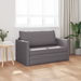 Canapea Pat Floor 2 în 1 Gri 124x71x78 cm Piele Artificială - WALTI WALTI