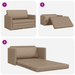 Canapea Pat 2 în 1 Cappuccino 124x71x78 cm Faux Leather - WALTI WALTI