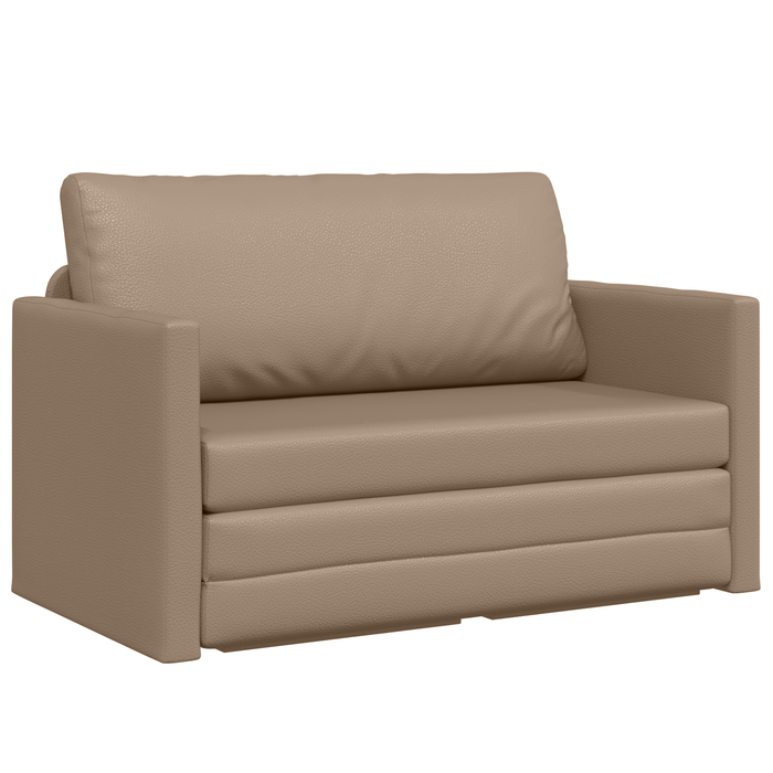 Canapea Pat 2 în 1 Cappuccino 124x71x78 cm Faux Leather - WALTI WALTI