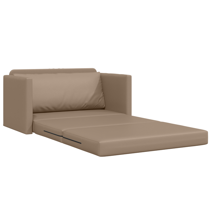 Canapea Pat 2 în 1 Cappuccino 124x71x78 cm Faux Leather - WALTI WALTI