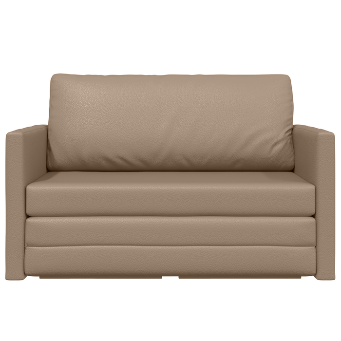Canapea Pat 2 în 1 Cappuccino 124x71x78 cm Faux Leather - WALTI WALTI