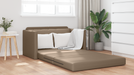 Canapea Pat 2 în 1 Cappuccino 124x71x78 cm Faux Leather - WALTI WALTI