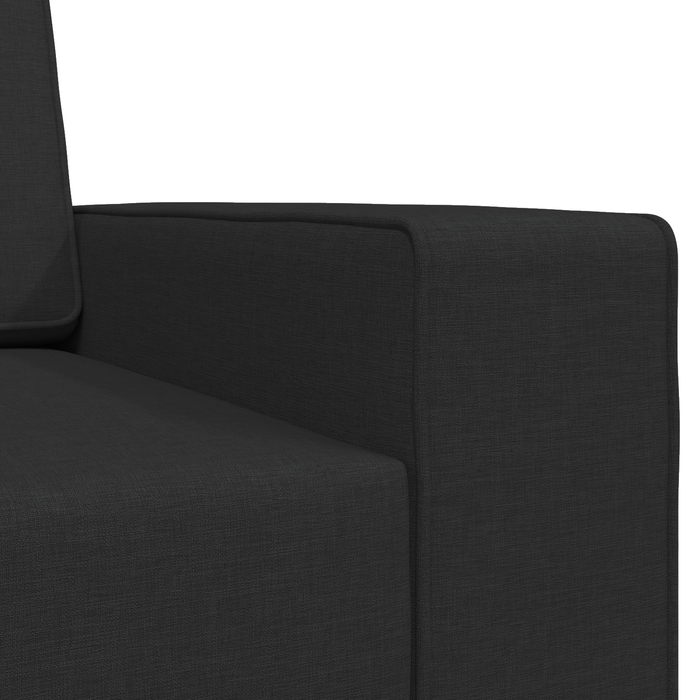 Canapea Pat 2-in-1 Neagră 245x150x60.5 cm Țesătură - WALTI WALTI