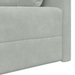 Sofa Pat pentru Podea 2-in-1 Gri Deschis 213x144x60 cm Catifea - WALTI WALTI