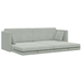 Sofa Pat pentru Podea 2-in-1 Gri Deschis 213x144x60 cm Catifea - WALTI WALTI