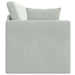 Sofa Pat pentru Podea 2-in-1 Gri Deschis 213x144x60 cm Catifea - WALTI WALTI