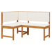 Bancă colțar de grădină cu perne 140x100x91cm lemn masiv acacia - WALTI WALTI