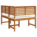 Bancă colțar de grădină cu perne 140x100x91cm lemn masiv acacia - WALTI WALTI