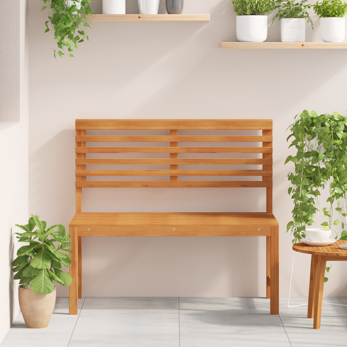 Bancă de grădină, 100x50x91 cm, lemn masiv acacia - WALTI WALTI