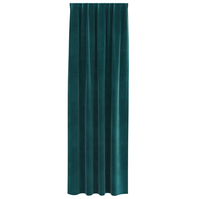 Draperii opace cu bandă superioară, 2 buc. verde închis catifea - WALTI WALTI