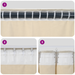 Draperii opace cu bandă superioară, 2 buc., roz închis, catifea - WALTI WALTI