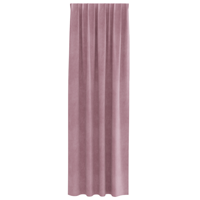 Draperii opace cu bandă superioară, 2 buc., roz închis, catifea - WALTI WALTI