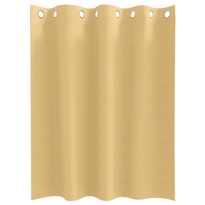 Perdele cu perdele 2 pcs Bej 140 x 140 cm Poliester - WALTI WALTI
