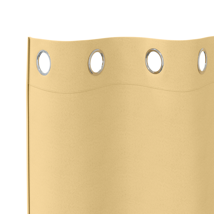 Perdele cu perdele 2 pcs Bej 260 x 140 cm Poliester - WALTI WALTI