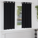 Perdele cu perdele 2 pcs Negru 175 x 140 cm Poliester - WALTI WALTI