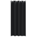 Perdele cu perdele 2 pcs Negru 245 x 140 cm Poliester - WALTI WALTI