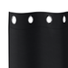 Perdele cu perdele 2 pcs Negru 260 x 140 cm Poliester - WALTI WALTI