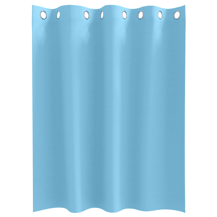 Perdele 2 pcs Albastru deschis 140 x 140 cm Poliester - WALTI WALTI