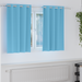Perdele 2 pcs Albastru deschis 140 x 140 cm Poliester - WALTI WALTI