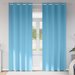 Perdele 2 pcs Albastru deschis 225 x 140 cm Poliester - WALTI WALTI