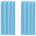 Perdele 2 pcs Albastru deschis 245 x 140 cm Poliester - WALTI WALTI