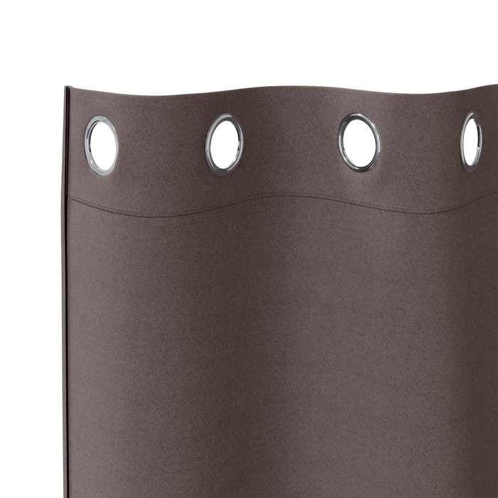 Perdele cu perdele 2 pcs Maro închis 140 x 140 cm Poliester - WALTI WALTI