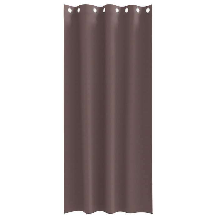 Perdele cu perdele 2 pcs Maro închis 225 x 140 cm Poliester - WALTI WALTI