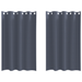 Perdele cu perdele 2 pcs Antracit 175 x 140 cm Poliester - WALTI WALTI