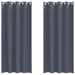 Perdele cu perdele 2 pcs Antracit 245 x 140 cm Poliester - WALTI WALTI