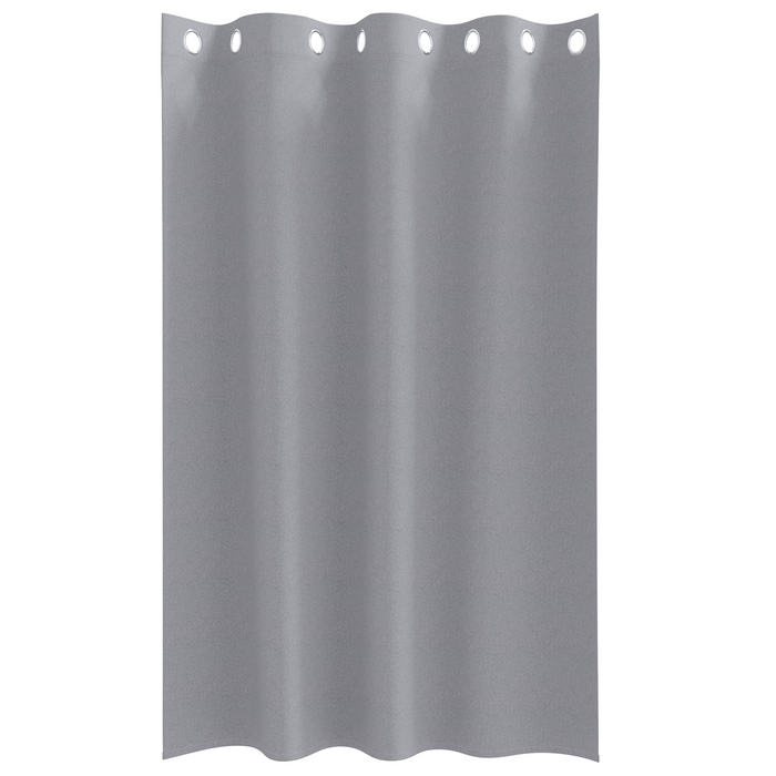 Perdele cu perdele 2 pcs Gri deschis 175 x 140 cm Poliester - WALTI WALTI