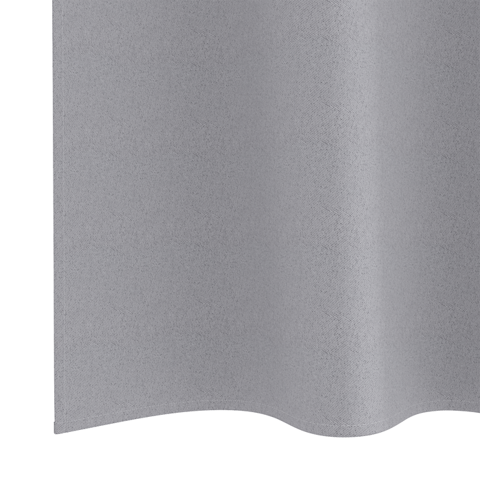 Perdele cu perdele 2 pcs Gri deschis 260 x 140 cm Poliester - WALTI WALTI