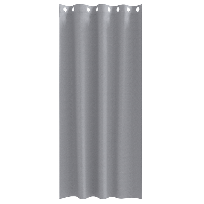 Perdele cu perdele 2 pcs Gri deschis 260 x 140 cm Poliester - WALTI WALTI
