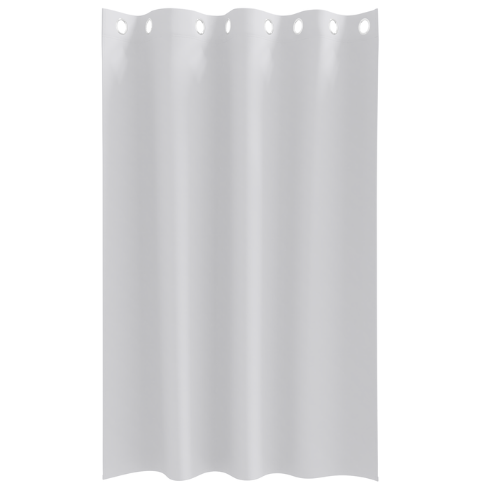 Perdele cu perdele 2 pcs Gri deschis 175 x 140 cm Poliester - WALTI WALTI