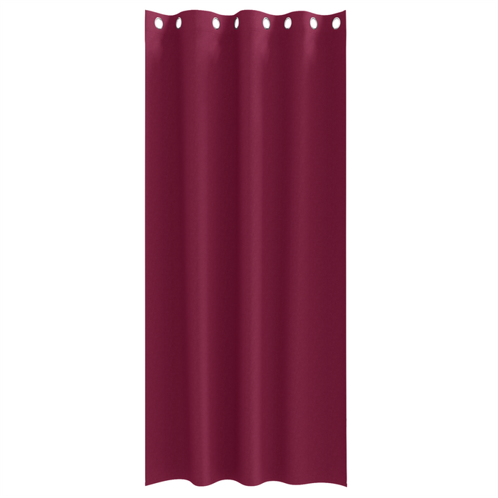 Perdele cu perdele 2 pcs Roșu Vin 225 x 140 cm Poliester - WALTI WALTI