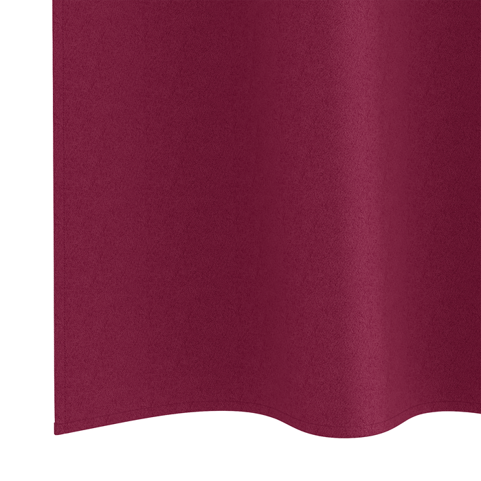 Perdele cu perdele 2 pcs Roșu Vin 260 x 140 cm Poliester - WALTI WALTI