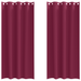 Perdele cu perdele 2 pcs Roșu Vin 260 x 140 cm Poliester - WALTI WALTI
