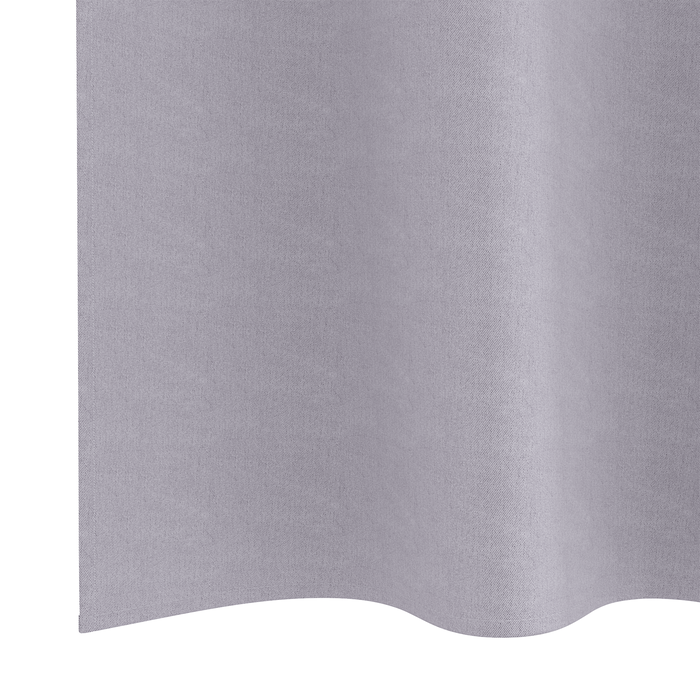 Perdele cu perdele 2 pcs Gri metalic 175 x 140 cm Poliester - WALTI WALTI