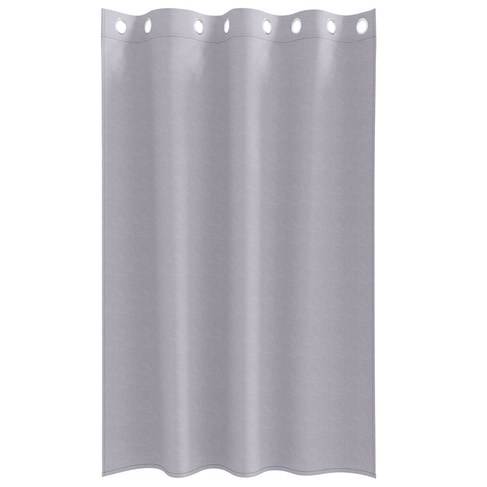 Perdele cu perdele 2 pcs Gri metalic 175 x 140 cm Poliester - WALTI WALTI