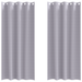 Perdele cu perdele 2 pcs Gri metalic 225 x 140 cm Poliester - WALTI WALTI