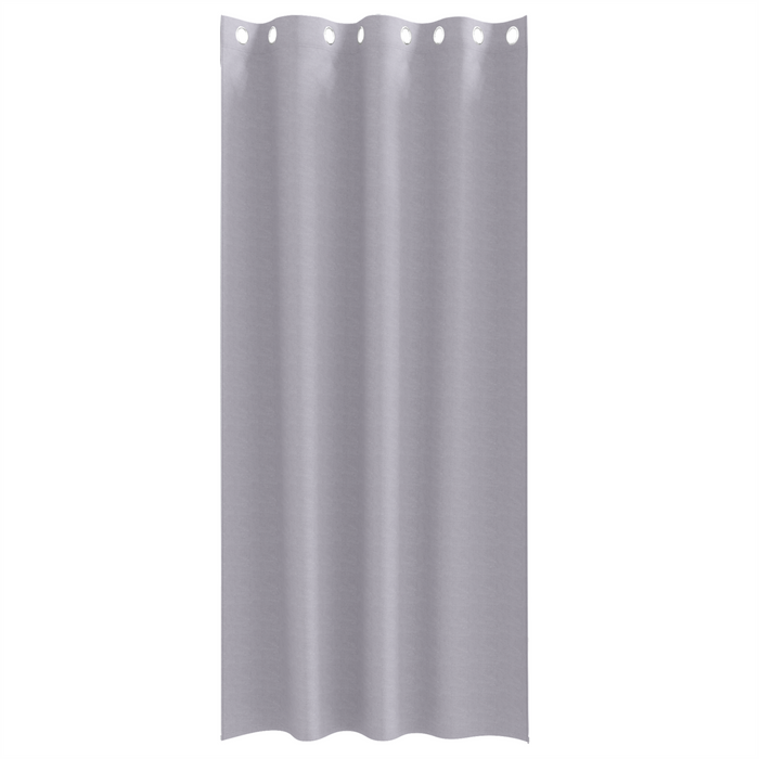 Perdele cu perdele 2 pcs Gri metalic 260 x 140 cm Poliester - WALTI WALTI