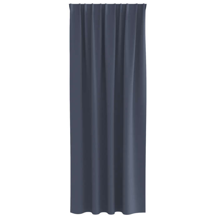 Perdele opace cu perdele 2 pcs Antracit 245 x 140 cm Poliester - WALTI WALTI