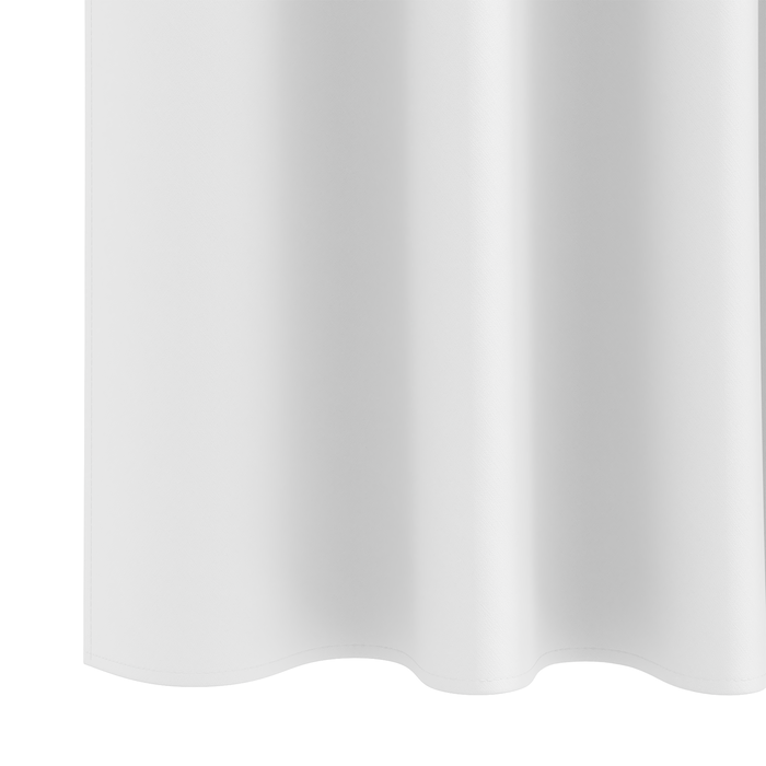 Perdele opace cu perdele 2 pcs Alb pur 245 x 140 cm Poliester - WALTI WALTI