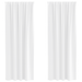 Perdele opace cu perdele 2 pcs Alb pur 245 x 140 cm Poliester - WALTI WALTI