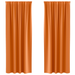 Perdele opace 2 pcs Portocaliu intens 260 x 140 cm Poliester - WALTI WALTI