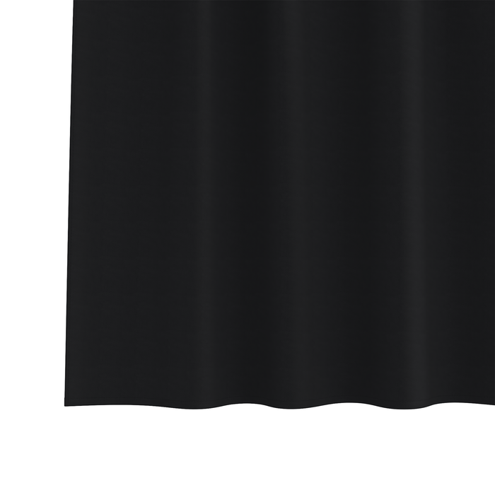 Perdele opace cu perdele 2 pcs Negru 140 x 140 cm Poliester - WALTI WALTI