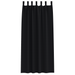 Perdele opace cu perdele 2 pcs Negru 225 x 140 cm Poliester - WALTI WALTI