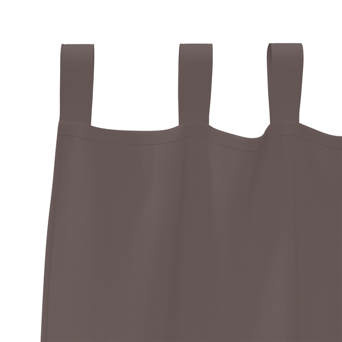 Perdele opace 2 pcs Maro închis 225 x 140 cm Poliester - WALTI WALTI