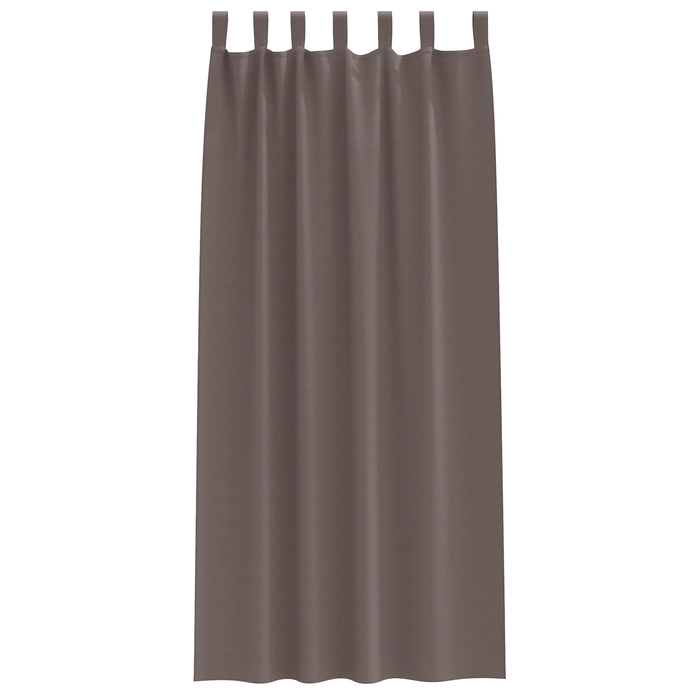 Perdele opace 2 pcs Maro închis 225 x 140 cm Poliester - WALTI WALTI